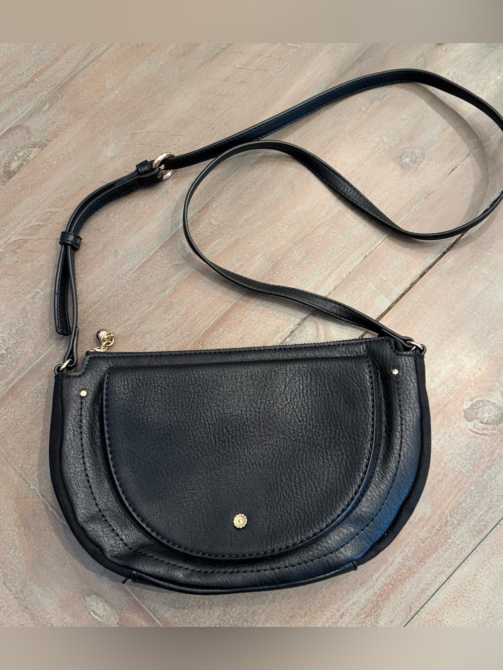 Lauren Conrad Black Cross Body Bag Black Orange Slice Crossbody Bag Preowned